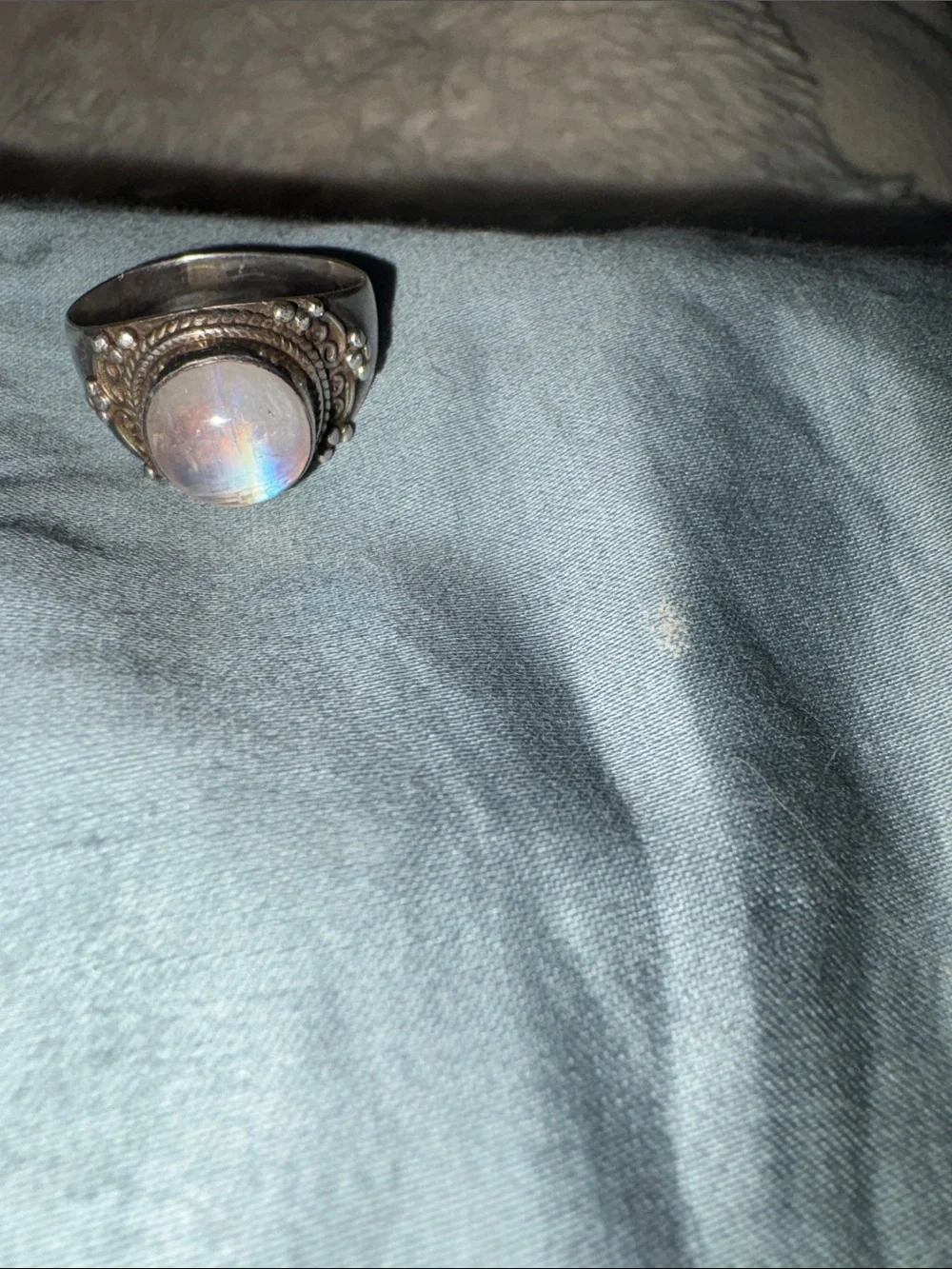 Sterling moonstone Ring
